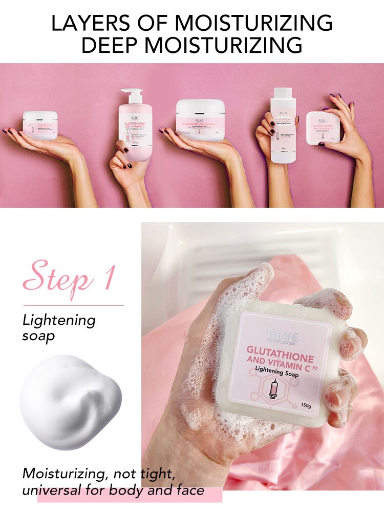AILKE Whitening Remove Black Spots Facial Skin Care Lotion Moisturizing Cream Body Glutathion Vitamin C Black Skin Face New Set AILKE Whitening Remove Black Spots Facial Skin Care Lotion Moisturizing Cream Body Glutathion Vitamin C Black Skin Face New Set