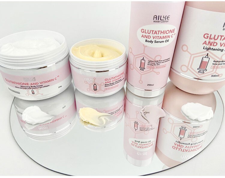 AILKE Whitening Remove Black Spots Facial Skin Care Lotion Moisturizing Cream Body Glutathion Vitamin C Black Skin Face New Set AILKE Whitening Remove Black Spots Facial Skin Care Lotion Moisturizing Cream Body Glutathion Vitamin C Black Skin Face New Set