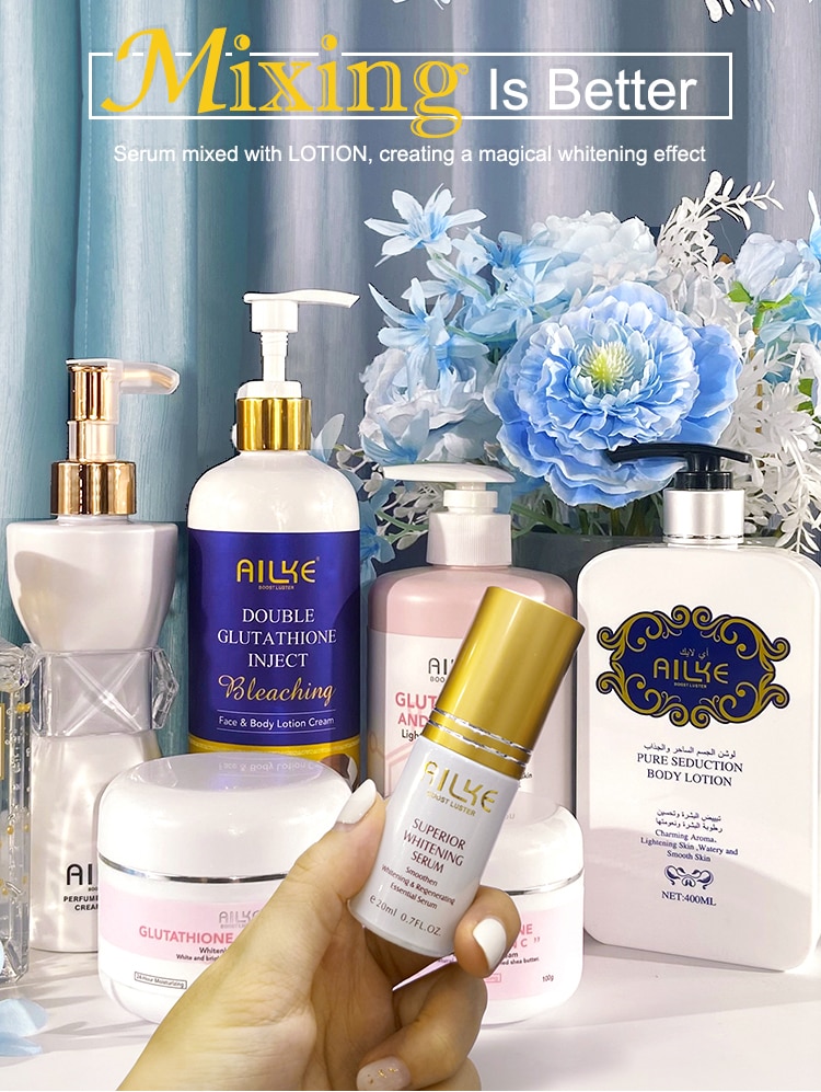 AILKE Whitening Remove Black Spots Facial Skin Care Lotion Moisturizing Cream Body Glutathion Vitamin C Black Skin Face New Set AILKE Whitening Remove Black Spots Facial Skin Care Lotion Moisturizing Cream Body Glutathion Vitamin C Black Skin Face New Set