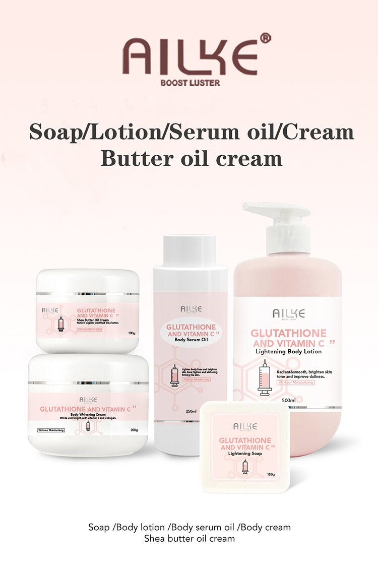 AILKE Whitening Remove Black Spots Facial Skin Care Lotion Moisturizing Cream Body Glutathion Vitamin C Black Skin Face New Set AILKE Whitening Remove Black Spots Facial Skin Care Lotion Moisturizing Cream Body Glutathion Vitamin C Black Skin Face New Set