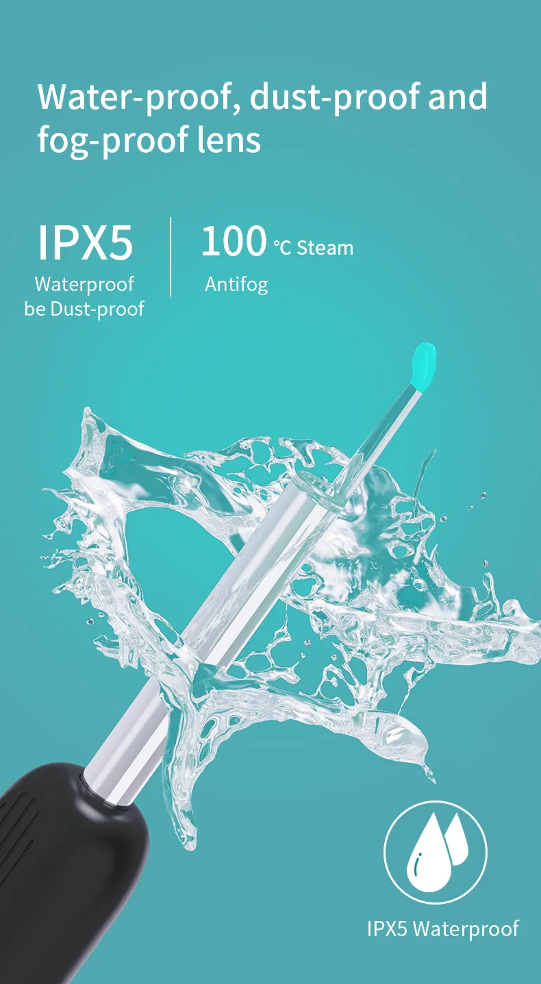 NATFIRE NE3 Ear Cleaner High Precision Ear Wax Removal Tool with Camera LED Light Wireless Otoscope Smart Ear Cleaning Kit