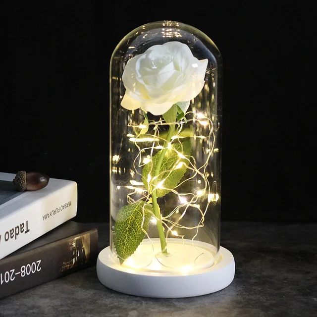 Drop shipping Galaxy Rose Artificial Flowers Beauty and the Beast Rose Wedding Decor Creative Valentine's Day Mother's Gift