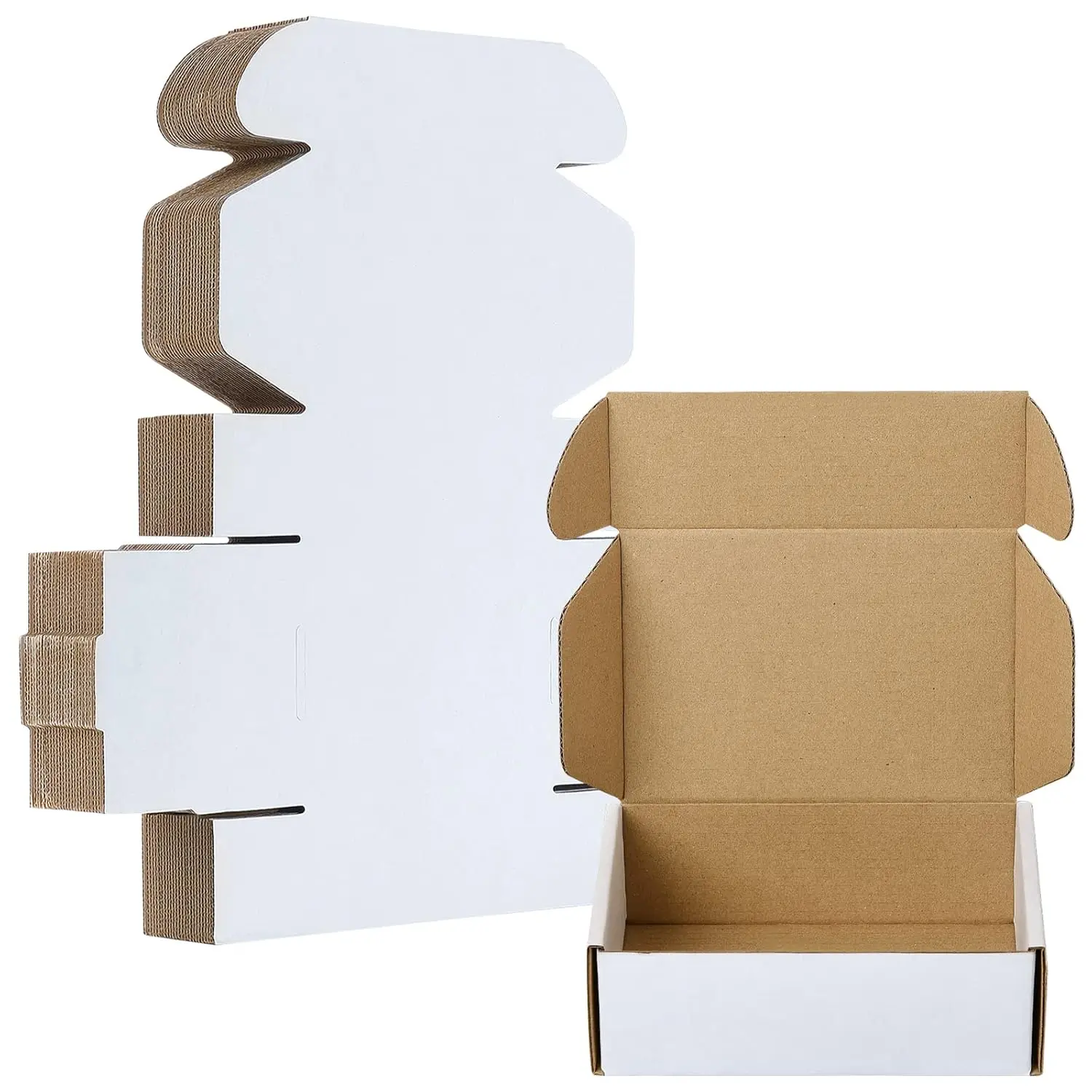 50pcs Corrugated Paper Gift Boxes, 6x4x2 Inch Sturdy Cardboard Packaging,White Small Shipping Boxes for Crafting Gift Mailing 50pcs Corrugated Paper Gift Boxes, 6x4x2 Inch Sturdy Cardboard Packaging,White Small Shipping Boxes for Crafting Gift Mailing