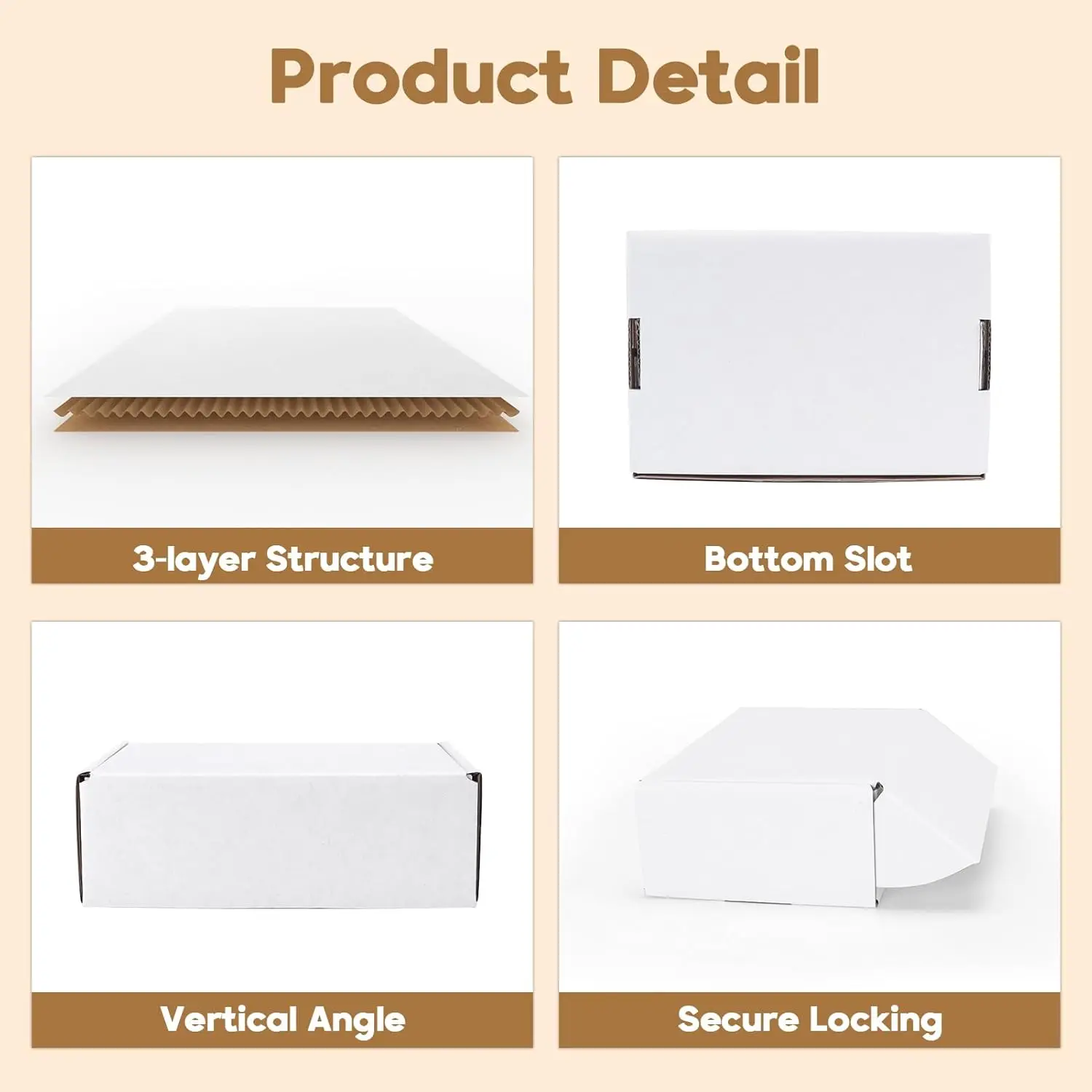 50pcs Corrugated Paper Gift Boxes, 6x4x2 Inch Sturdy Cardboard Packaging,White Small Shipping Boxes for Crafting Gift Mailing 50pcs Corrugated Paper Gift Boxes, 6x4x2 Inch Sturdy Cardboard Packaging,White Small Shipping Boxes for Crafting Gift Mailing