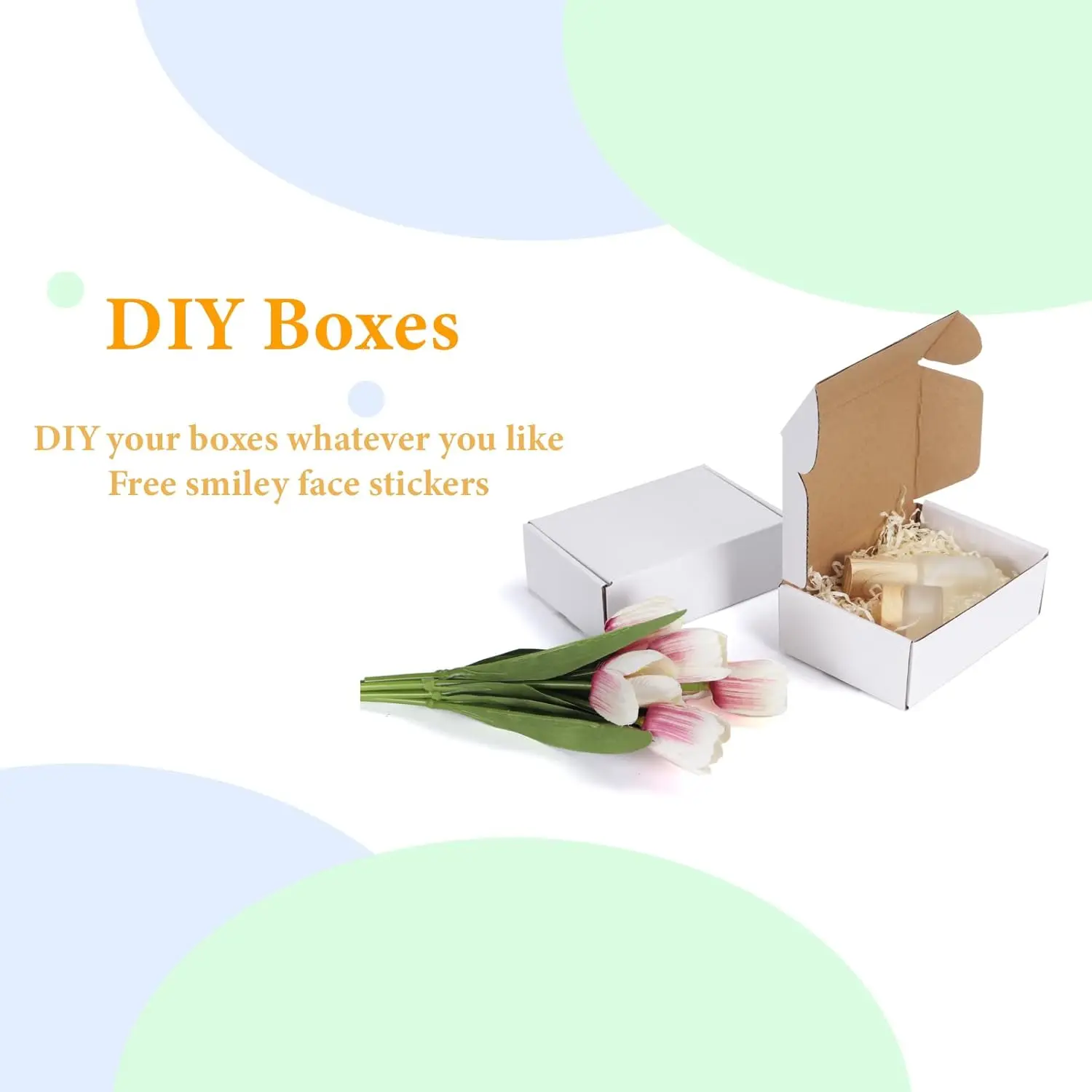 50pcs Corrugated Paper Gift Boxes, 6x4x2 Inch Sturdy Cardboard Packaging,White Small Shipping Boxes for Crafting Gift Mailing 50pcs Corrugated Paper Gift Boxes, 6x4x2 Inch Sturdy Cardboard Packaging,White Small Shipping Boxes for Crafting Gift Mailing