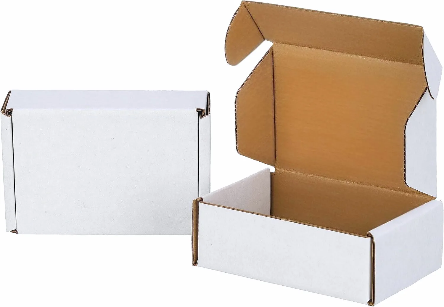 50pcs Corrugated Paper Gift Boxes, 6x4x2 Inch Sturdy Cardboard Packaging,White Small Shipping Boxes for Crafting Gift Mailing 50pcs Corrugated Paper Gift Boxes, 6x4x2 Inch Sturdy Cardboard Packaging,White Small Shipping Boxes for Crafting Gift Mailing